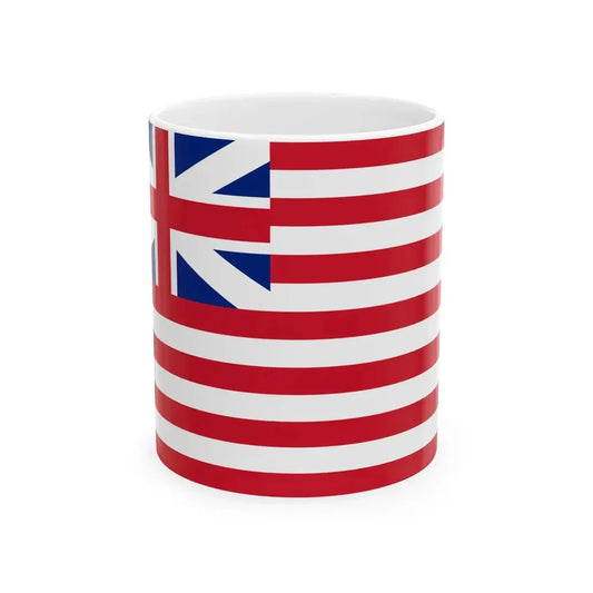 Flag of the British East India Company 1707 (India) White Coffee Mug 11oz - Go Mug Yourself