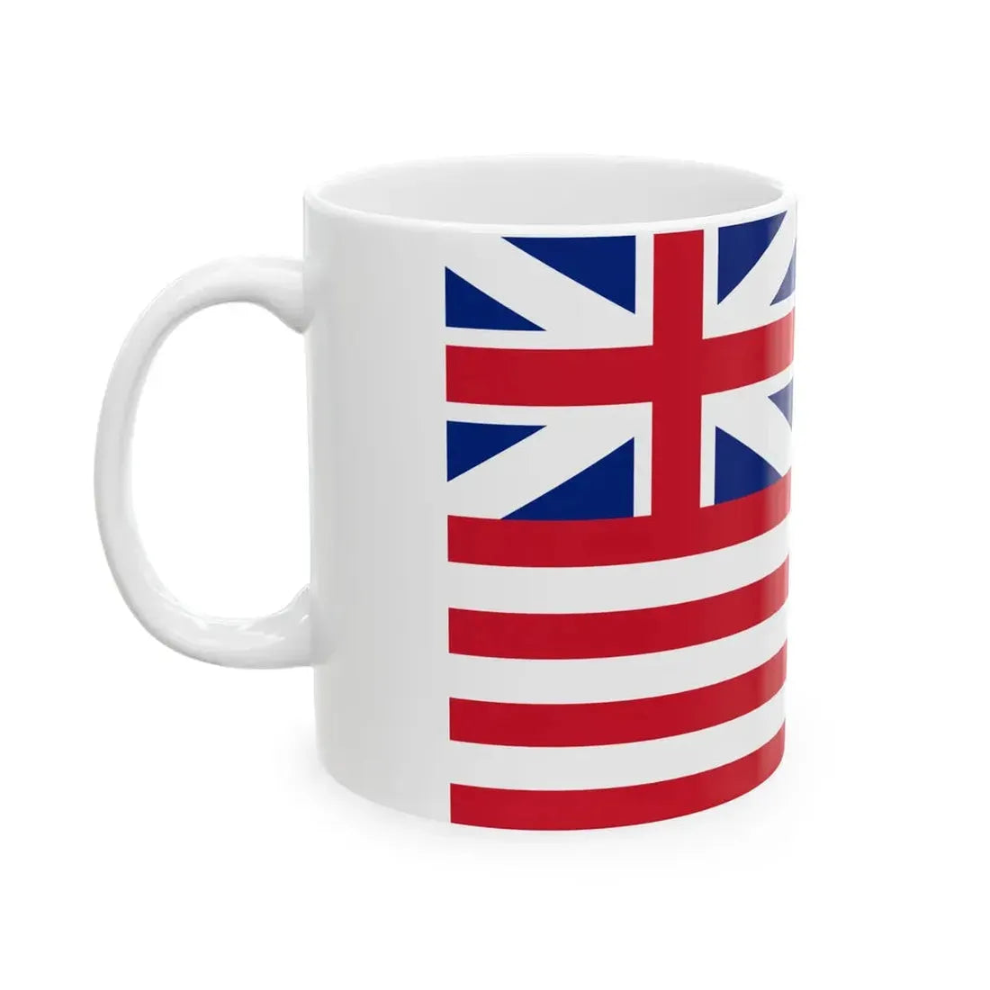Flag of the British East India Company 1707 (India) White Coffee Mug - Go Mug Yourself