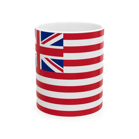 Flag of the British East India Company 1801 (India) White Coffee Mug 11oz - Go Mug Yourself