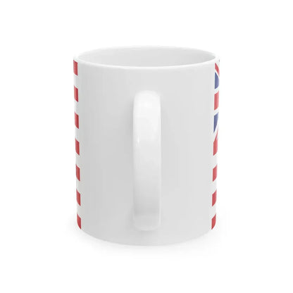 Flag of the British East India Company 1801 (India) White Coffee Mug - Go Mug Yourself