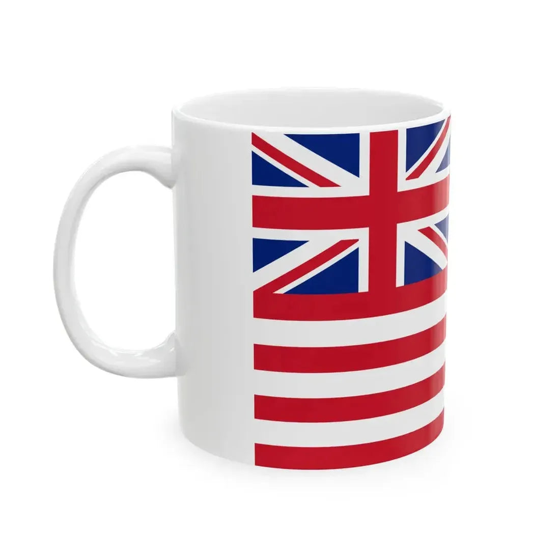 Flag of the British East India Company 1801 (India) White Coffee Mug - Go Mug Yourself