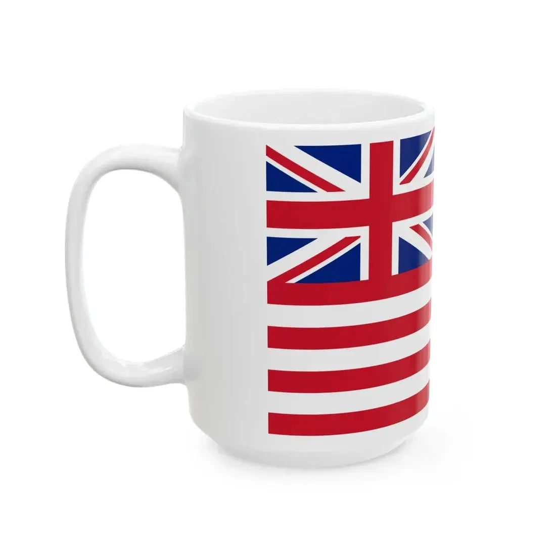 Flag of the British East India Company 1801 (India) White Coffee Mug - Go Mug Yourself