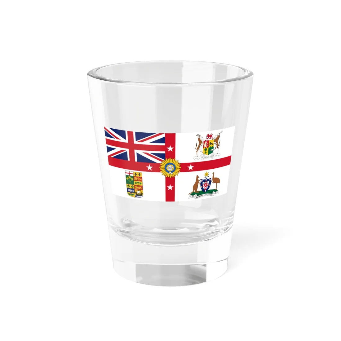 Flag of the British Empire 1910-1921 (United Kingdom) Shot Glass 1.5oz 1.5oz - Go Mug Yourself