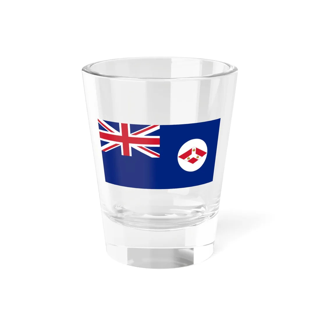 Flag of the British Straits Settlements 1904-1925 (Malaysia) Shot Glass 1.5oz 1.5oz - Go Mug Yourself