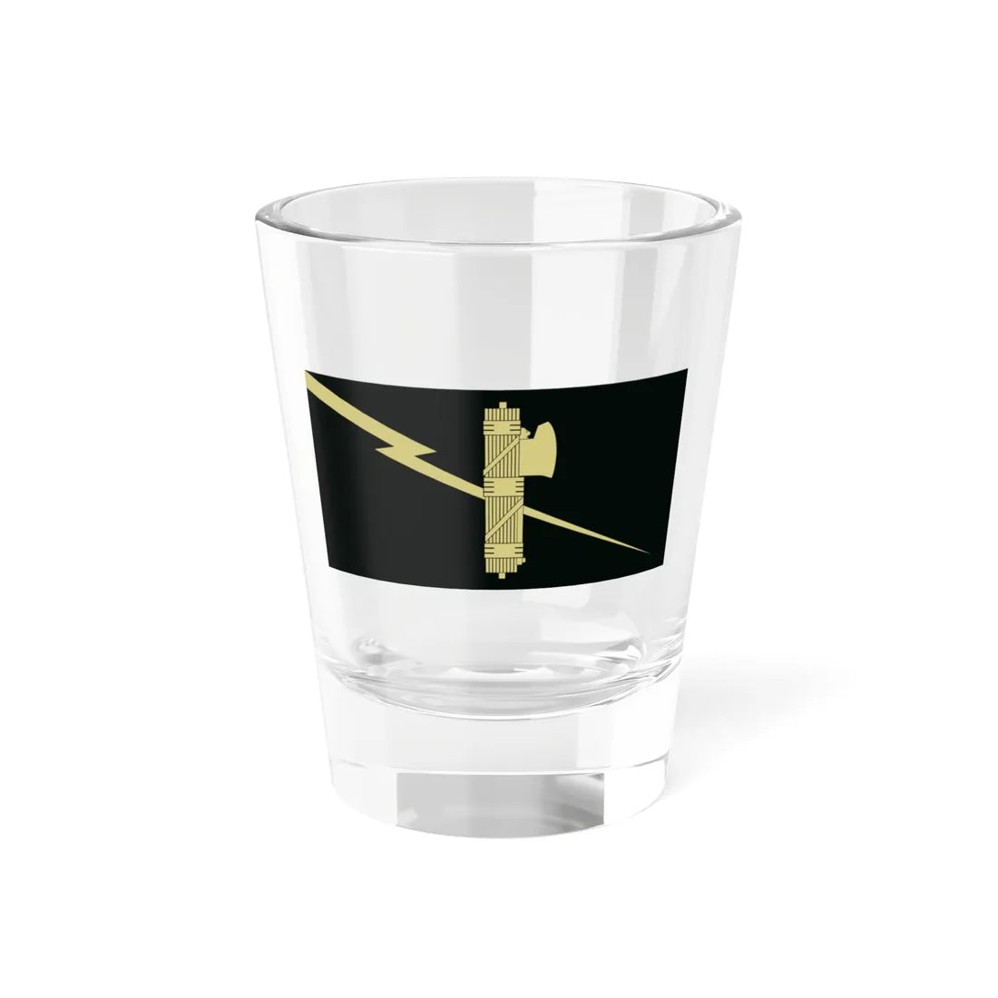 Flag of the British Union of Fascists alternate (United Kingdom) Shot Glass 1.5oz 1.5oz - Go Mug Yourself