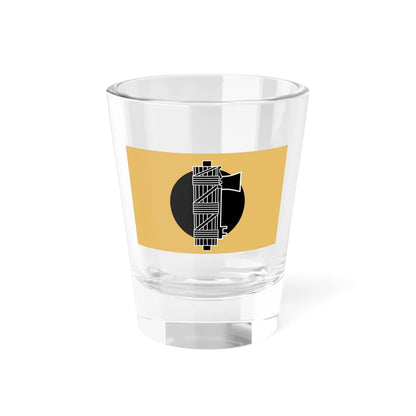 Flag of the British Union of Fascists original (United Kingdom) Shot Glass 1.5oz 1.5oz - Go Mug Yourself