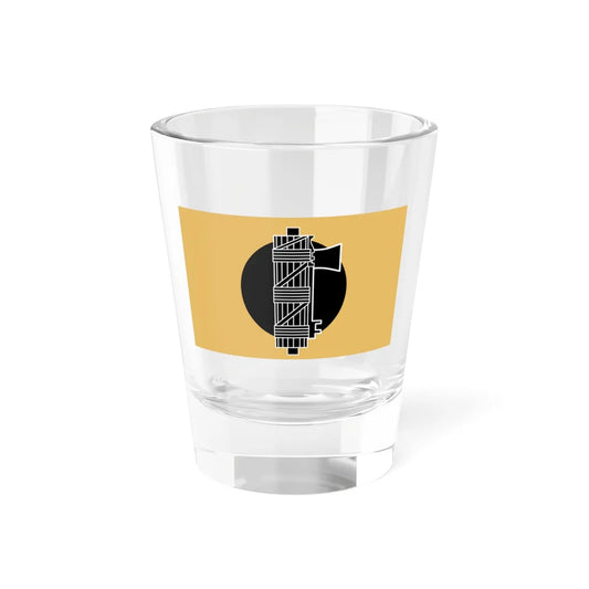 Flag of the British Union of Fascists original (United Kingdom) Shot Glass 1.5oz 1.5oz - Go Mug Yourself