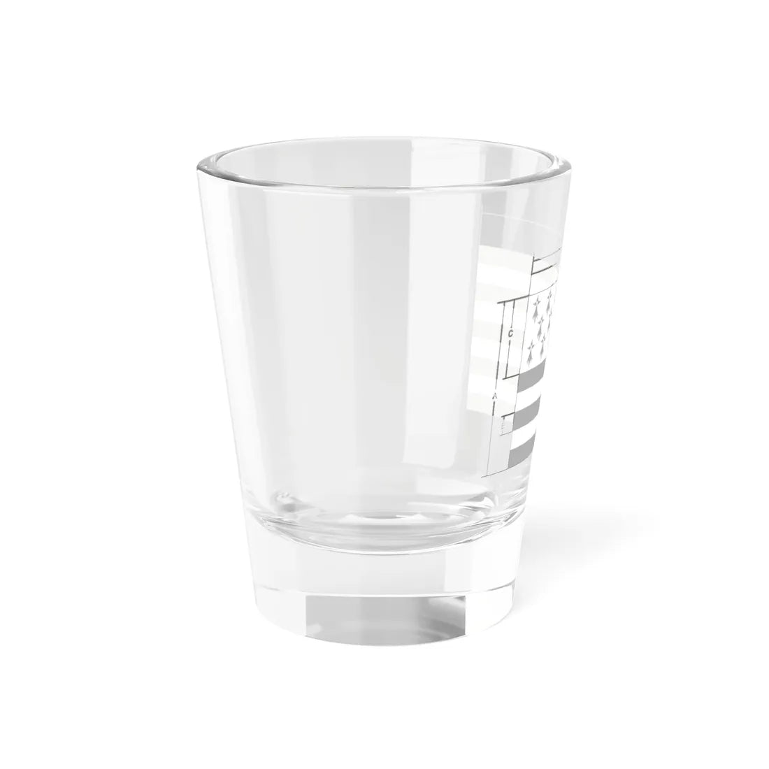Flag of the Brittany specification (Belgium) Shot Glass 1.5oz - Go Mug Yourself
