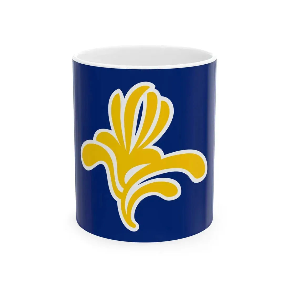 Flag of the Brussels-Capital Region 1991-2015 (Belgium) White Coffee Mug 11oz - Go Mug Yourself