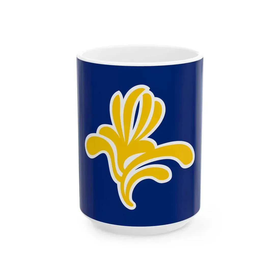 Flag of the Brussels-Capital Region 1991-2015 (Belgium) White Coffee Mug 15oz - Go Mug Yourself