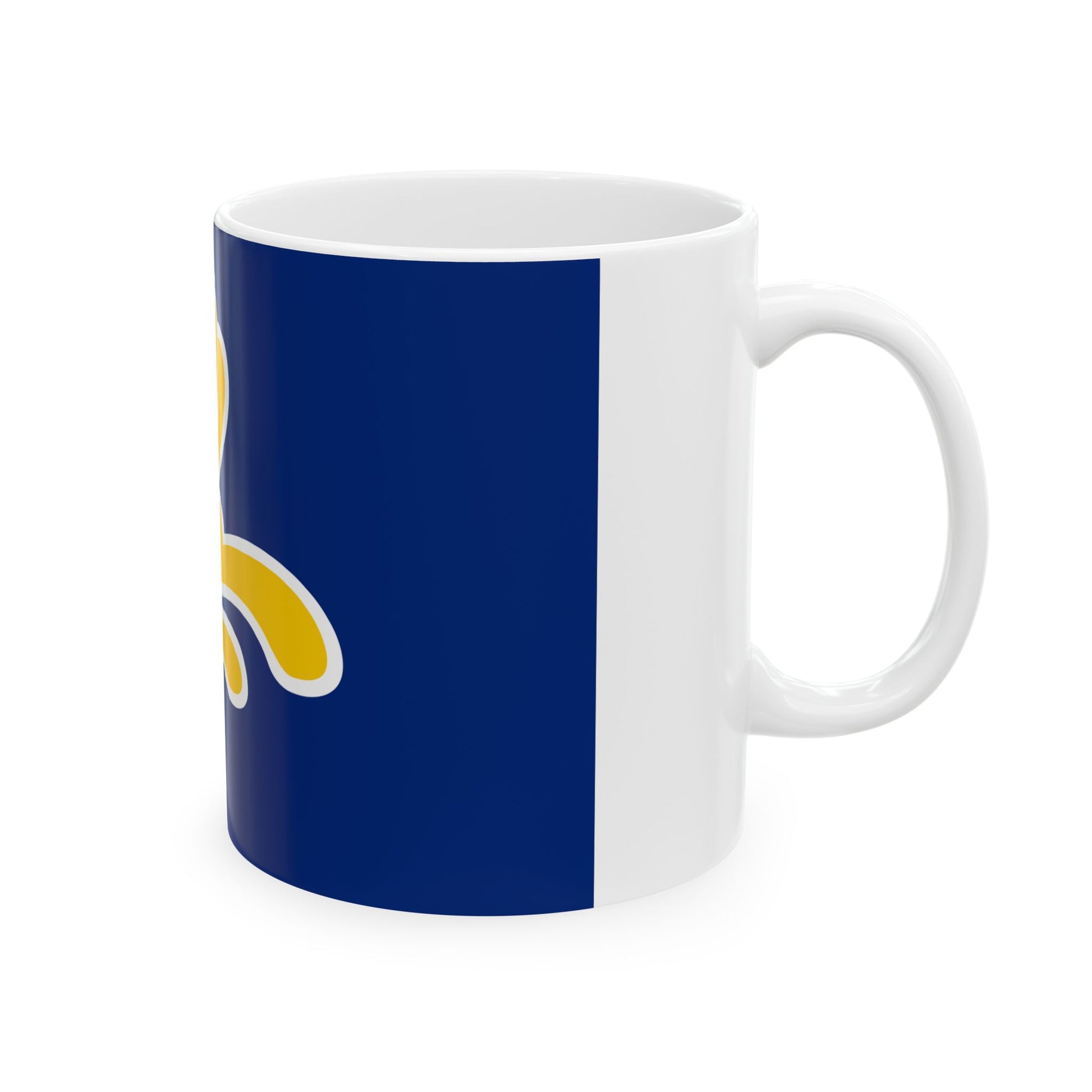 Flag of the Brussels-Capital Region 1991-2015 (Belgium) White Coffee Mug-Go Mug Yourself