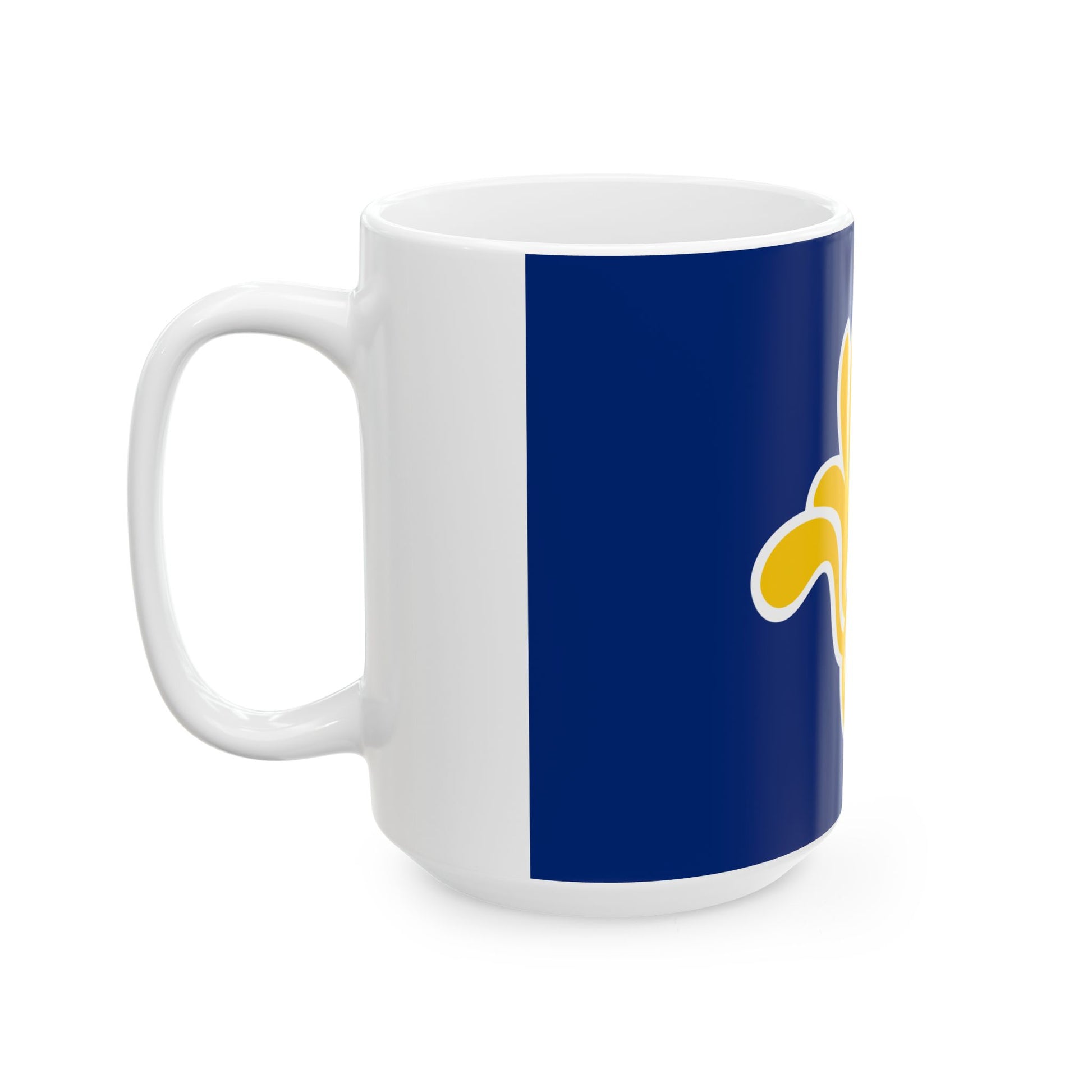 Flag of the Brussels-Capital Region 1991-2015 (Belgium) White Coffee Mug-Go Mug Yourself