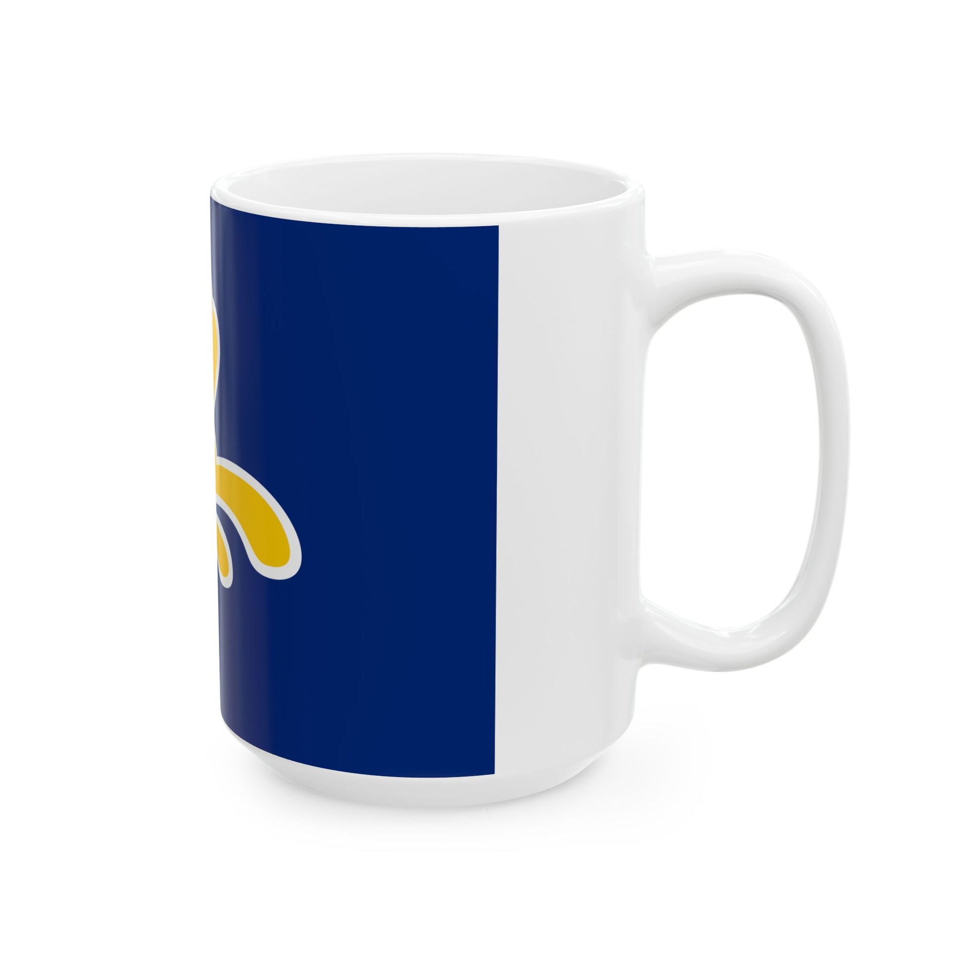 Flag of the Brussels-Capital Region 1991-2015 (Belgium) White Coffee Mug-Go Mug Yourself
