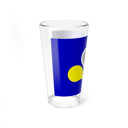 Flag of the Brussels Capital Region 2 Belgium - Pint Glass 16oz - Go Mug Yourself