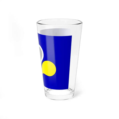 Flag of the Brussels Capital Region 2 Belgium - Pint Glass 16oz - Go Mug Yourself