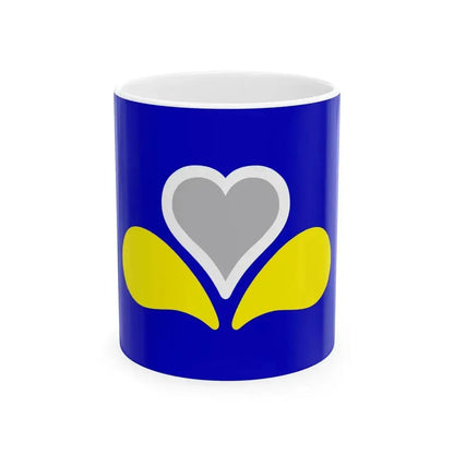Flag of the Brussels Capital Region 2 Belgium - White Coffee Mug 11oz - Go Mug Yourself
