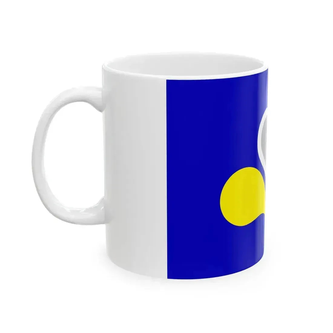 Flag of the Brussels Capital Region 2 Belgium - White Coffee Mug - Go Mug Yourself