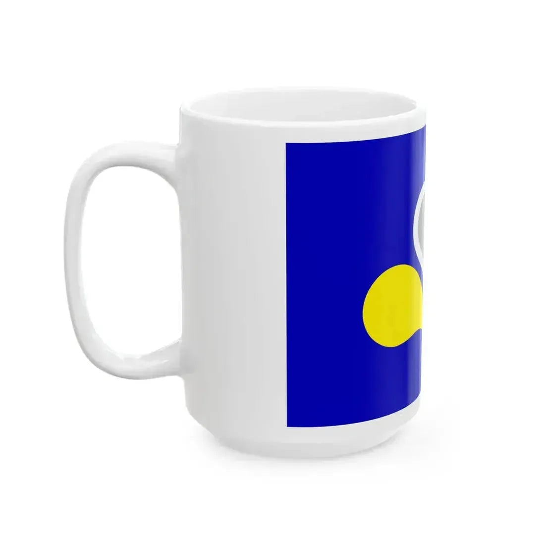 Flag of the Brussels Capital Region 2 Belgium - White Coffee Mug - Go Mug Yourself