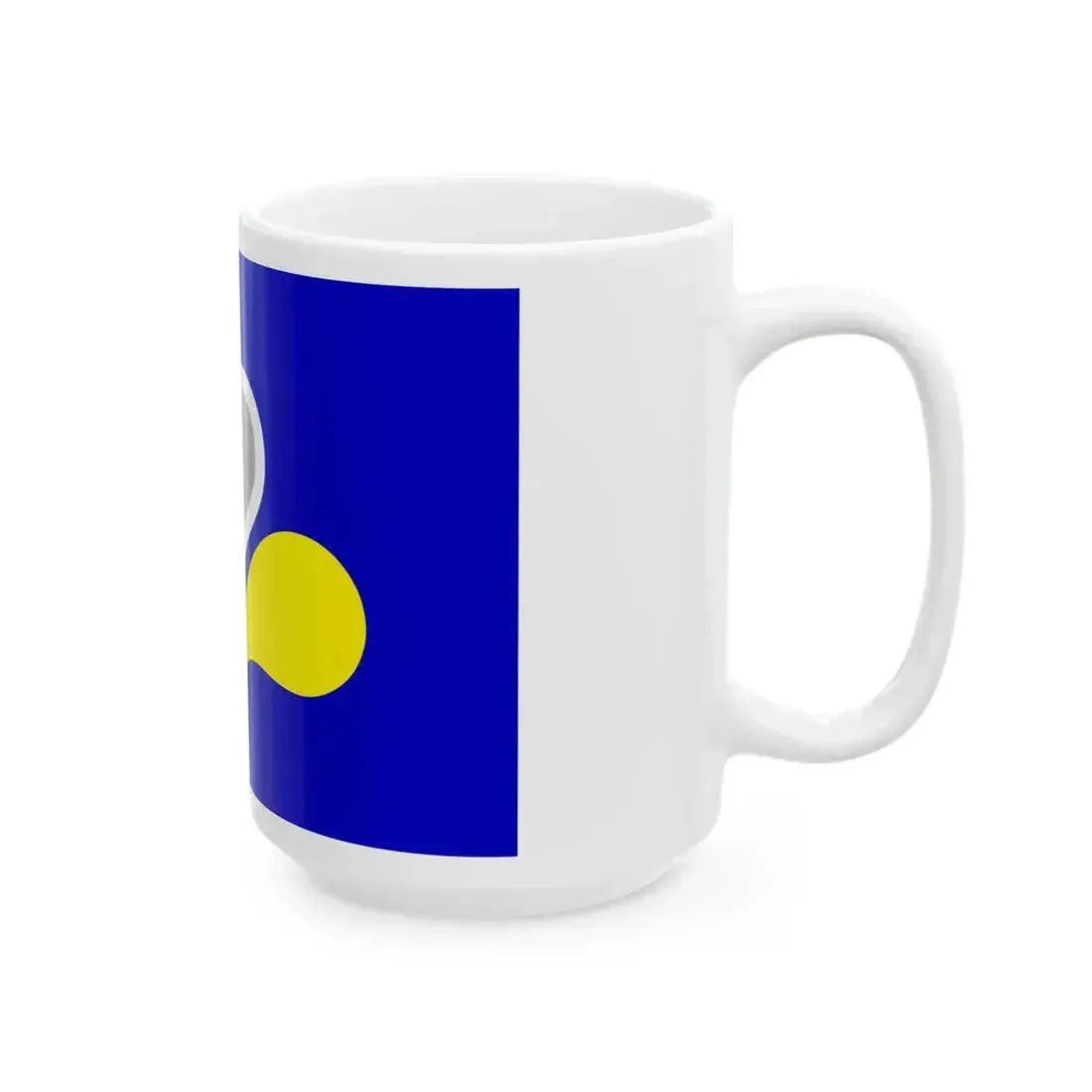 Flag of the Brussels Capital Region 2 Belgium - White Coffee Mug - Go Mug Yourself