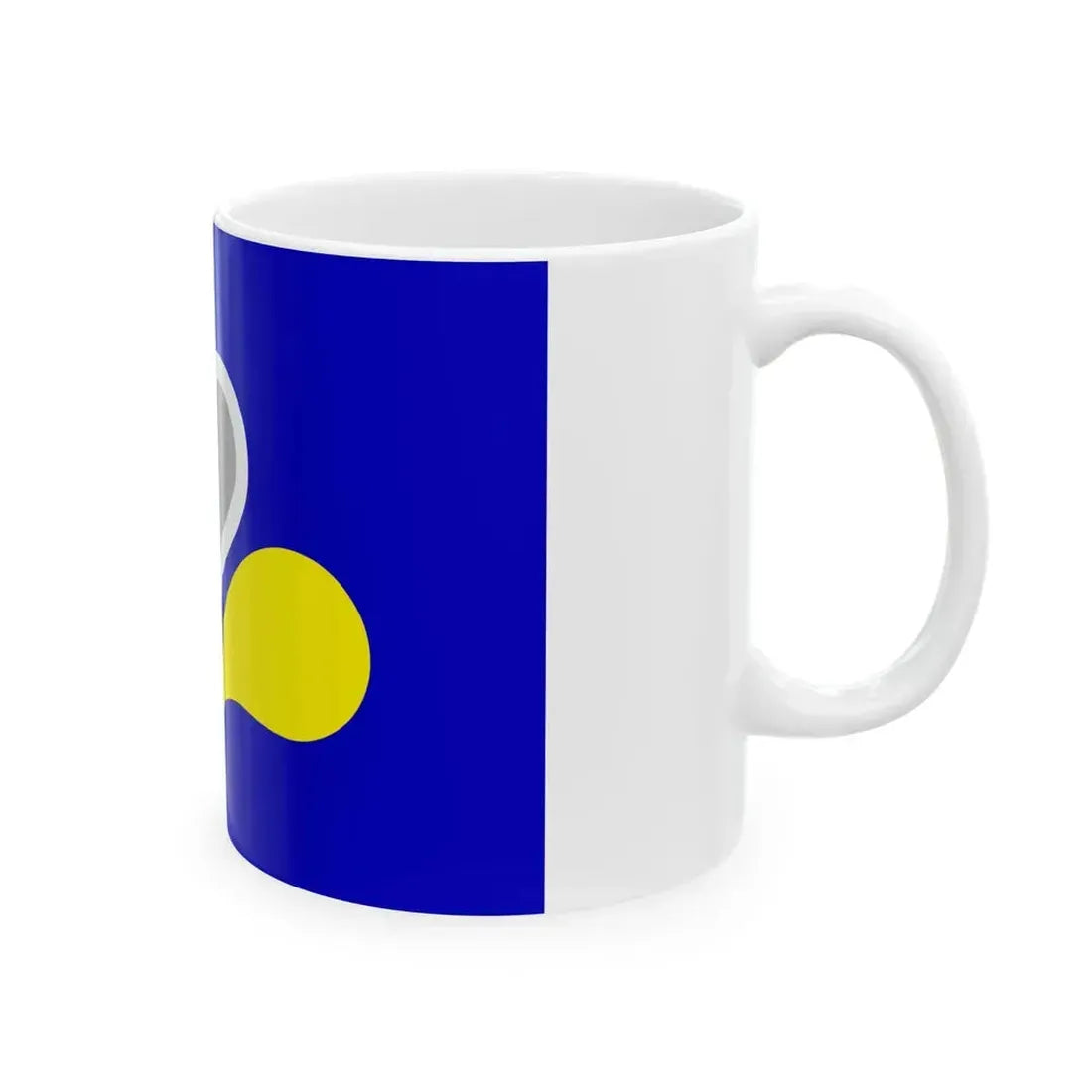 Flag of the Brussels Capital Region 2 Belgium - White Coffee Mug - Go Mug Yourself