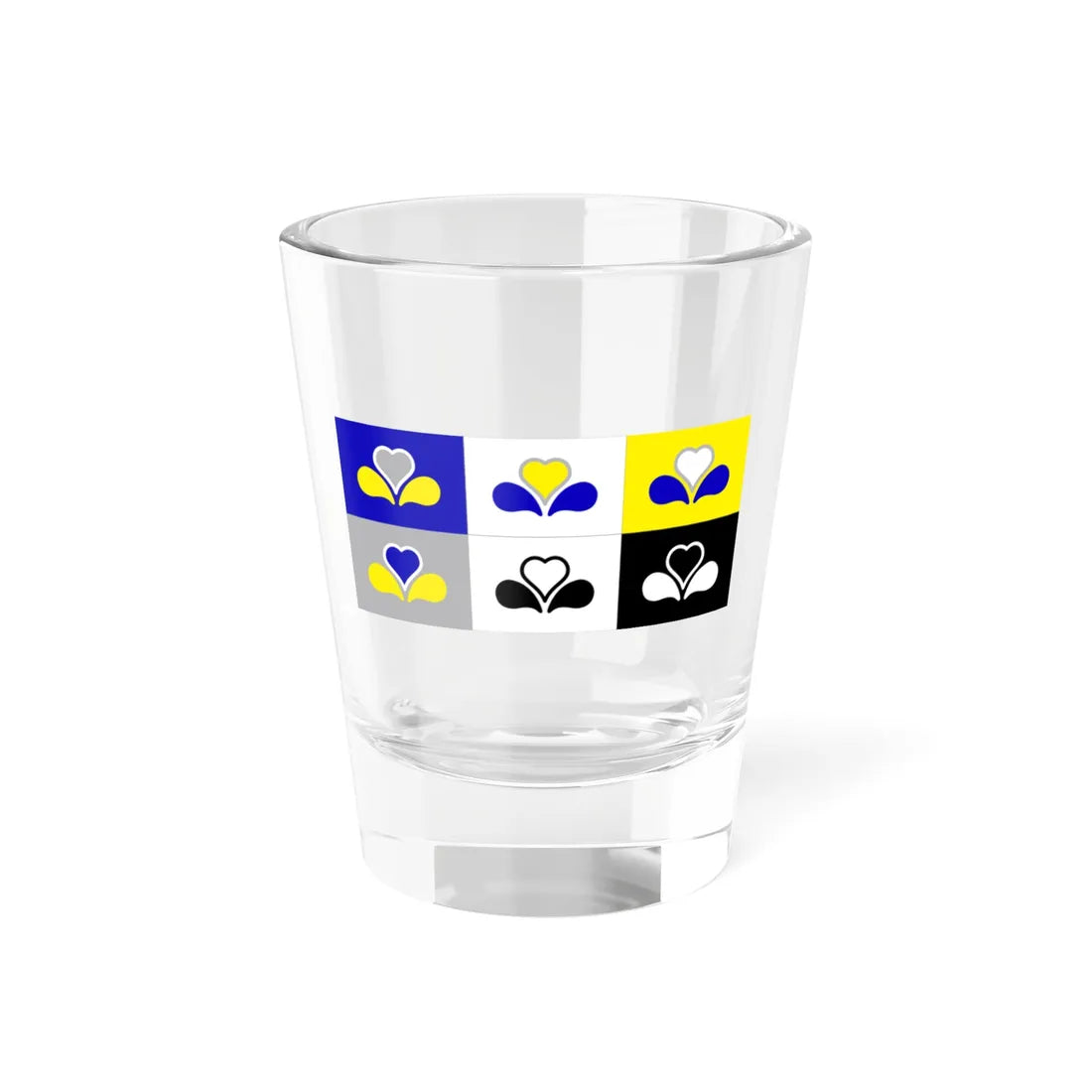 Flag of the Brussels-Capital Region all Variants (Belgium) Shot Glass 1.5oz 1.5oz - Go Mug Yourself