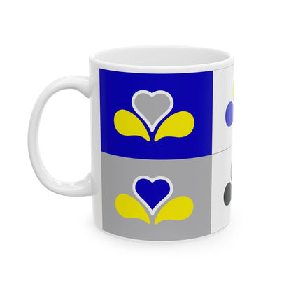 Flag of the Brussels-Capital Region all Variants (Belgium) White Coffee Mug-Go Mug Yourself