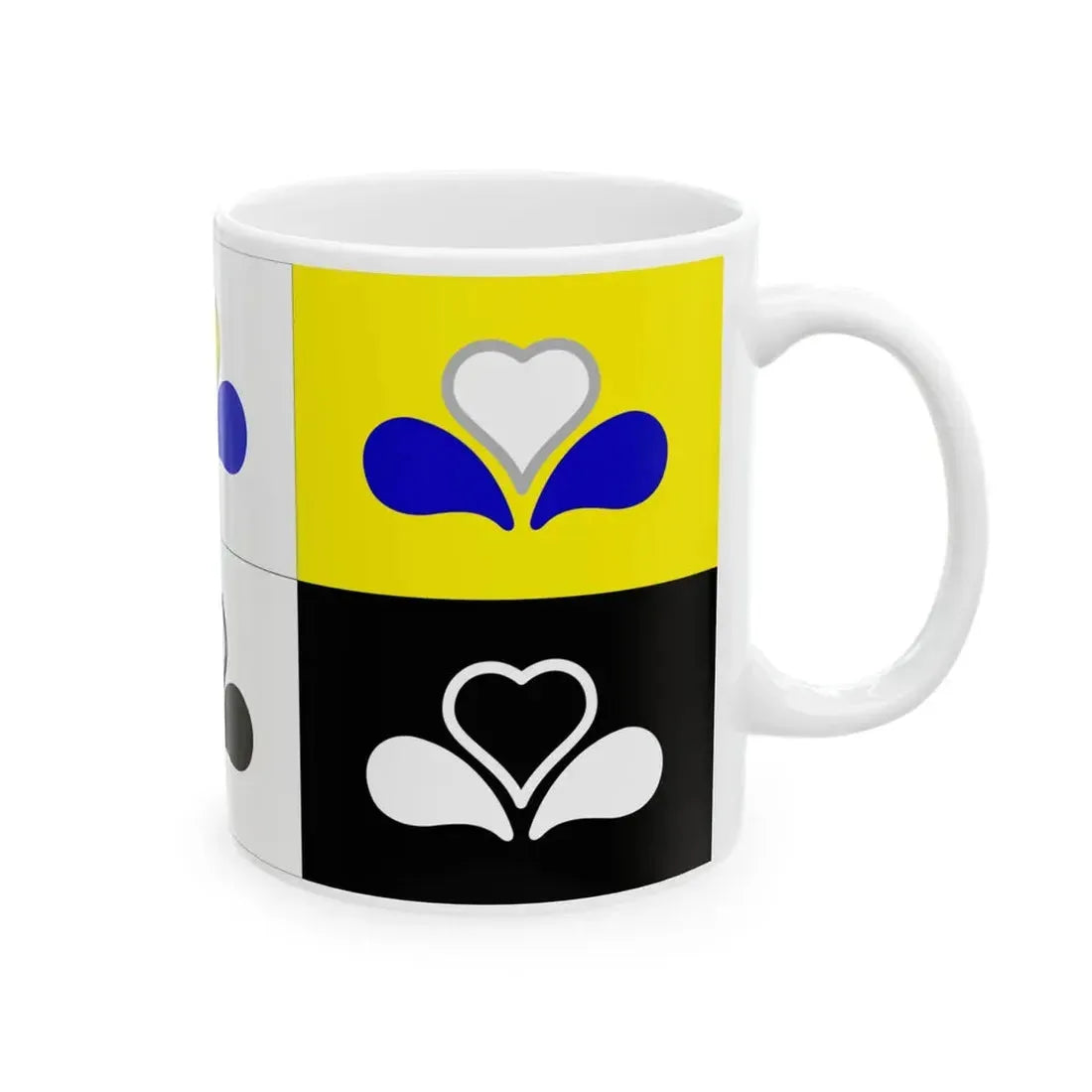 Flag of the Brussels-Capital Region all Variants (Belgium) White Coffee Mug - Go Mug Yourself