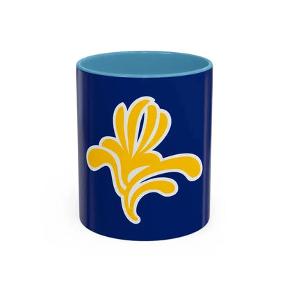 Flag of the Brussels Capital Region Belgium - Accent Coffee Mug 11oz Light Blue - Go Mug Yourself