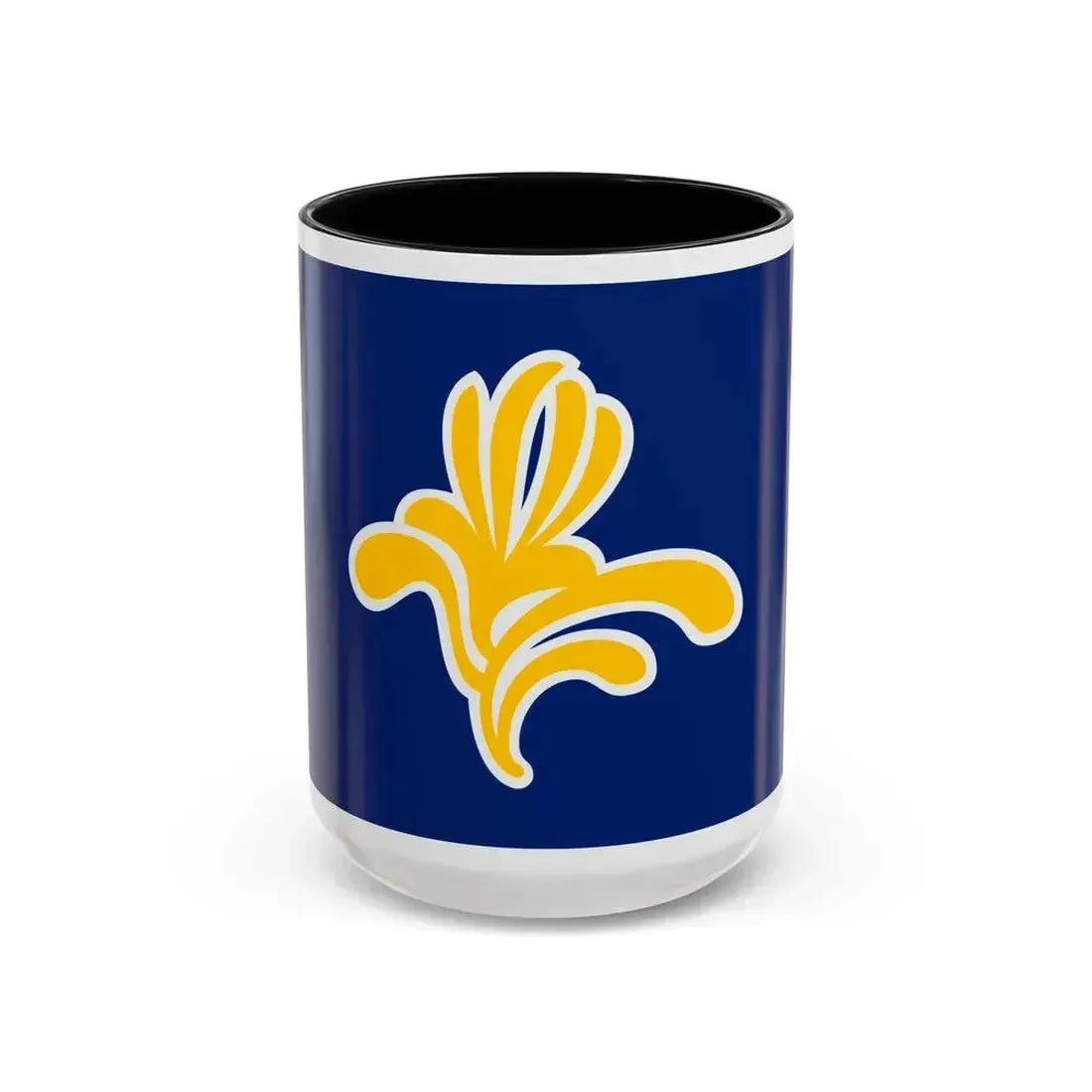 Flag of the Brussels Capital Region Belgium - Accent Coffee Mug 15oz Black - Go Mug Yourself