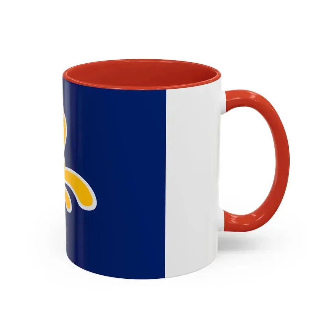 Flag of the Brussels Capital Region Belgium - Accent Coffee Mug - Go Mug Yourself