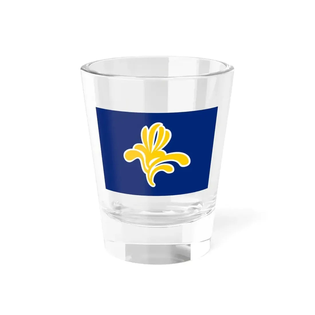 Flag of the Brussels Capital Region Belgium - Shot Glass 1.5oz 1.5oz - Go Mug Yourself