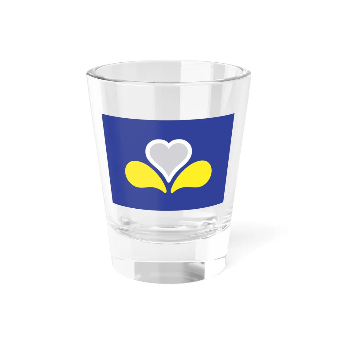 Flag of the Brussels-Capital Region (Belgium) Shot Glass 1.5oz 1.5oz - Go Mug Yourself