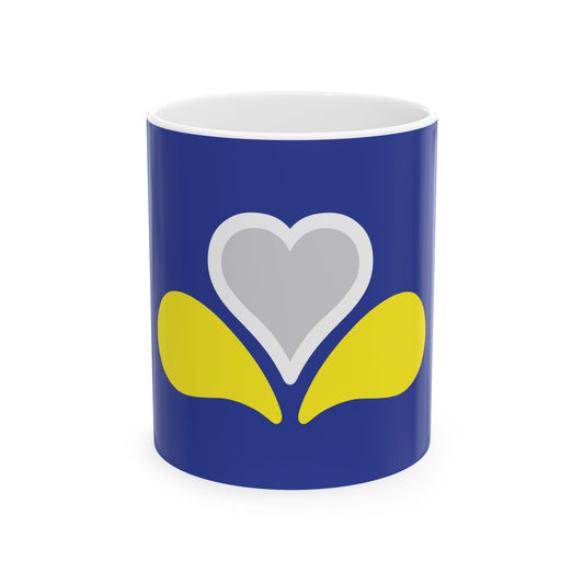 Flag of the Brussels-Capital Region (Belgium) White Coffee Mug-11oz-Go Mug Yourself