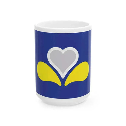 Flag of the Brussels-Capital Region (Belgium) White Coffee Mug 15oz - Go Mug Yourself