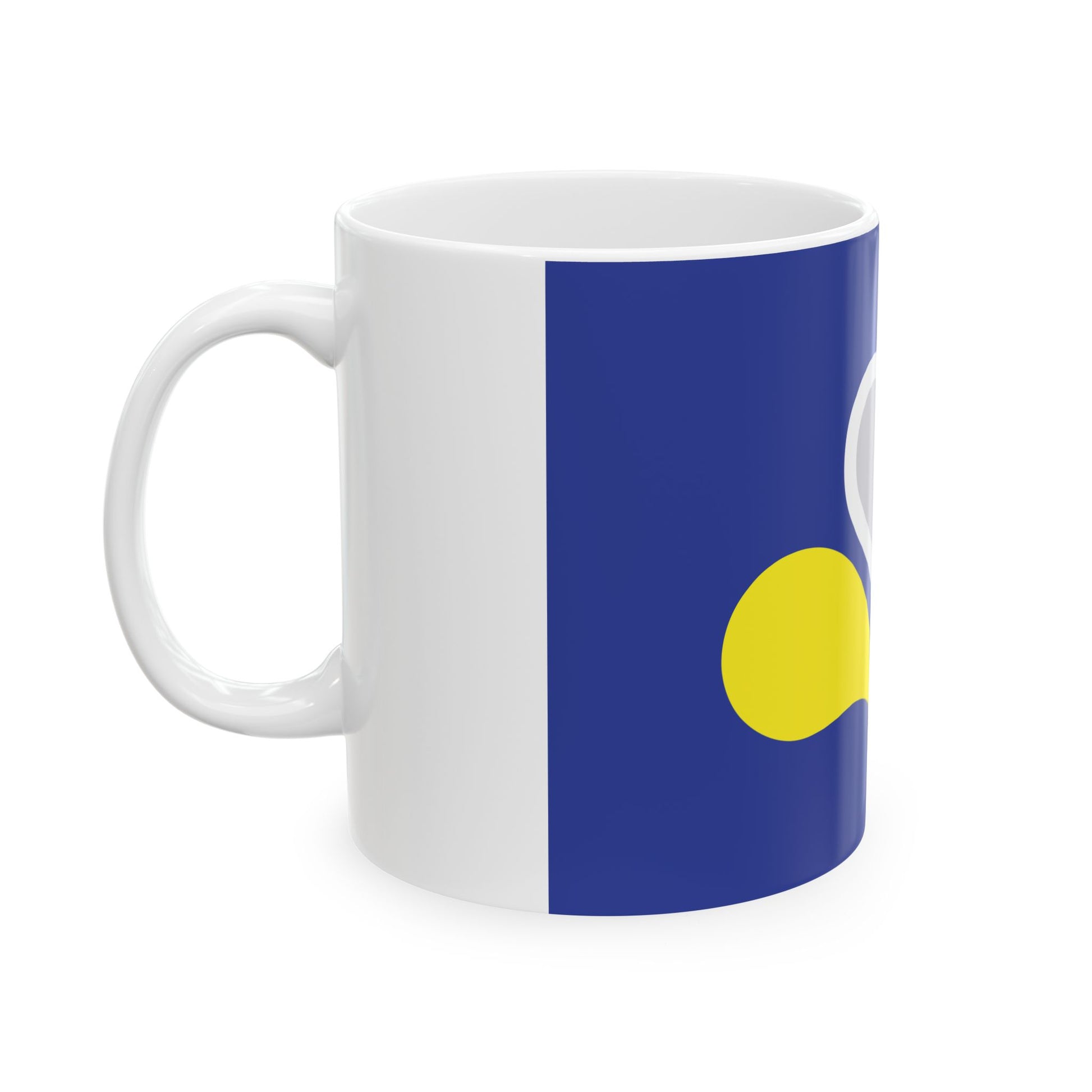Flag of the Brussels-Capital Region (Belgium) White Coffee Mug-Go Mug Yourself