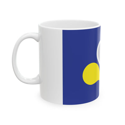 Flag of the Brussels-Capital Region (Belgium) White Coffee Mug-Go Mug Yourself