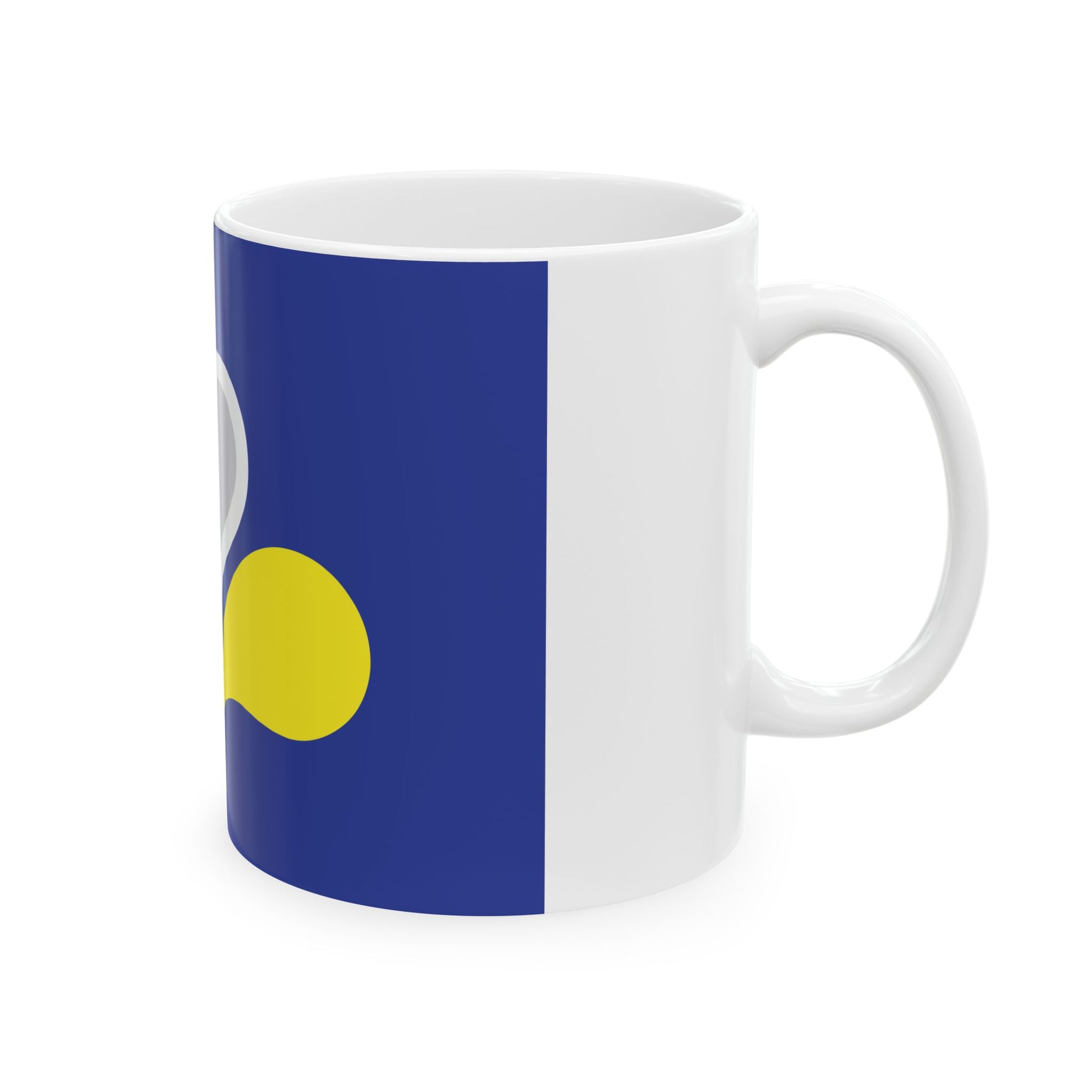 Flag of the Brussels-Capital Region (Belgium) White Coffee Mug-Go Mug Yourself