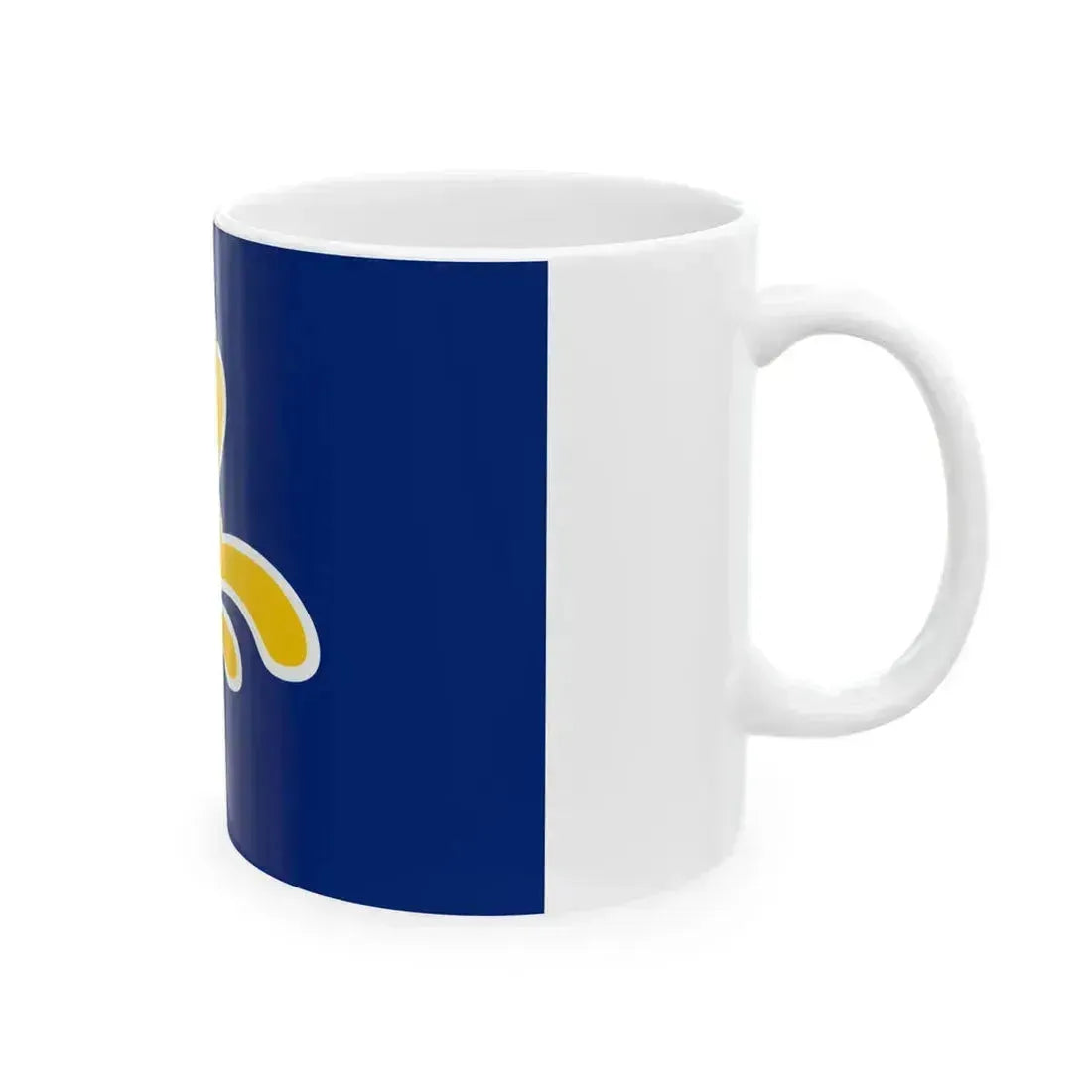 Flag of the Brussels Capital Region Belgium - White Coffee Mug - Go Mug Yourself