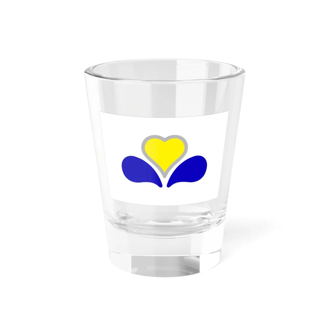 Flag of the Brussels-Capital Region Variant 2 (Belgium) Shot Glass 1.5oz 1.5oz - Go Mug Yourself