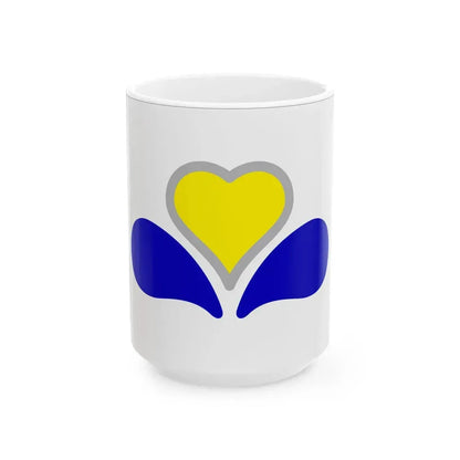 Flag of the Brussels-Capital Region Variant 2 (Belgium) White Coffee Mug 15oz - Go Mug Yourself