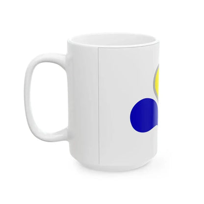 Flag of the Brussels-Capital Region Variant 2 (Belgium) White Coffee Mug - Go Mug Yourself
