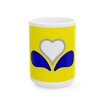 Flag of the Brussels-Capital Region Variant 3 (Belgium) White Coffee Mug 15oz - Go Mug Yourself