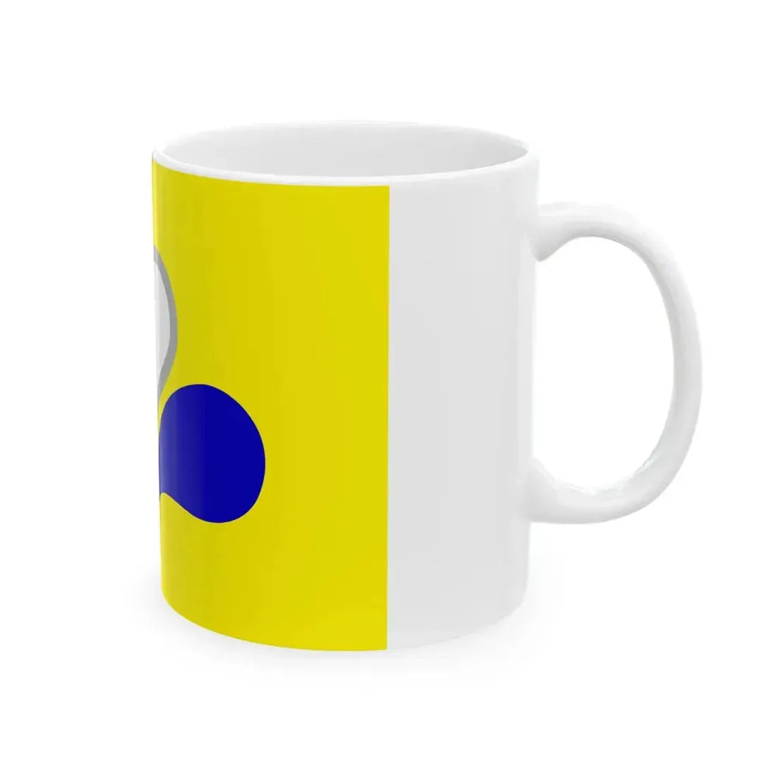Flag of the Brussels-Capital Region Variant 3 (Belgium) White Coffee Mug - Go Mug Yourself
