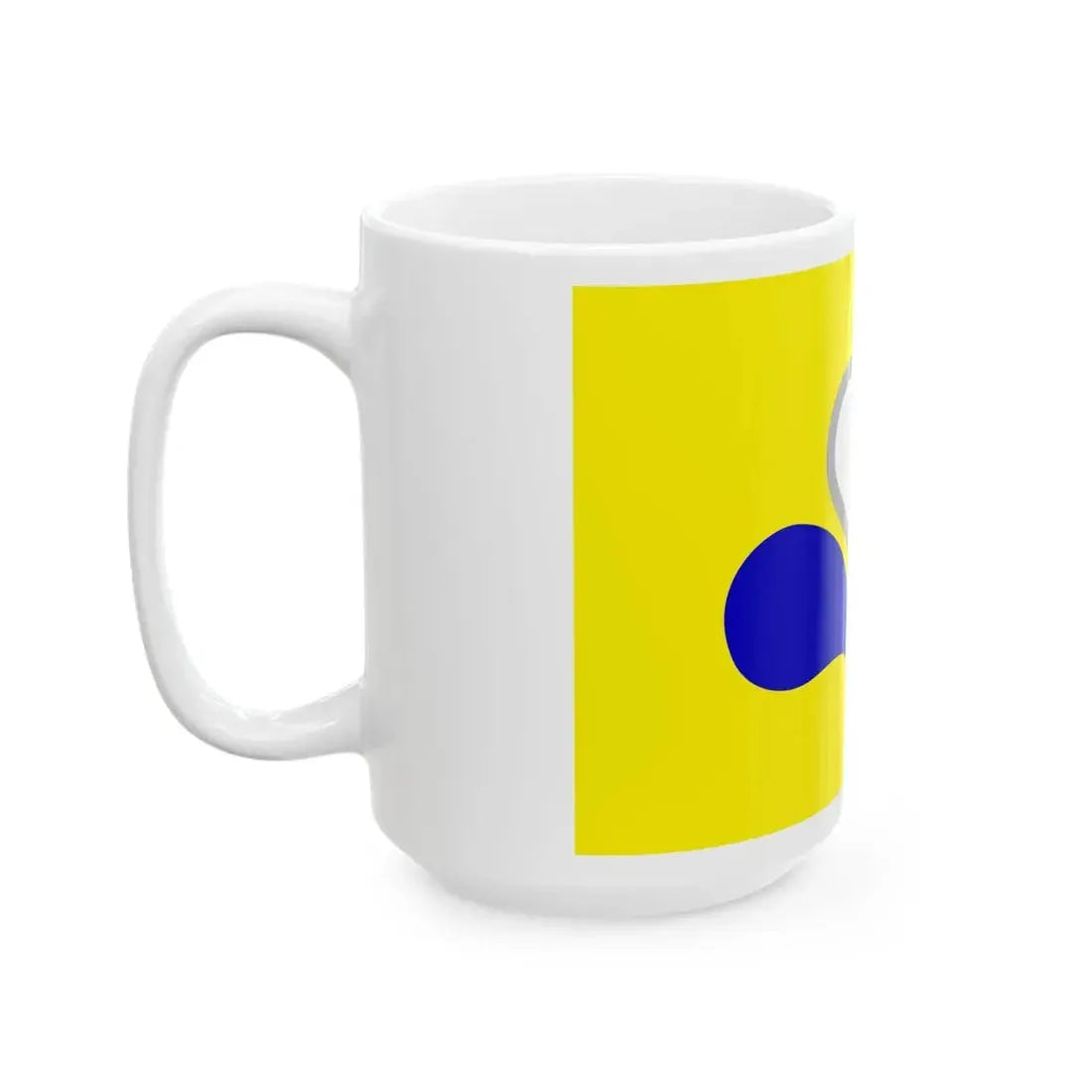 Flag of the Brussels-Capital Region Variant 3 (Belgium) White Coffee Mug - Go Mug Yourself