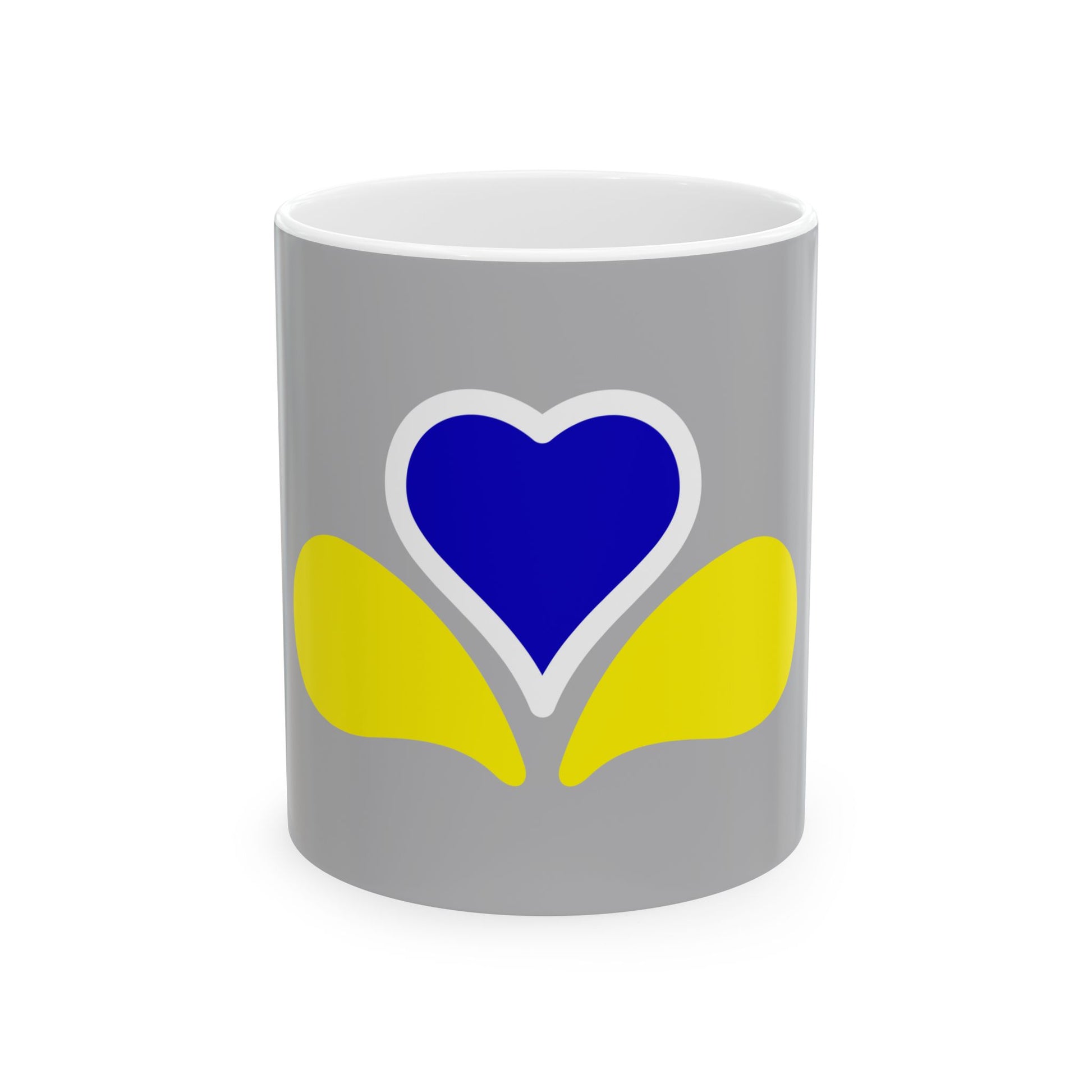 Flag of the Brussels-Capital Region Variant 4 (Belgium) White Coffee Mug-11oz-Go Mug Yourself