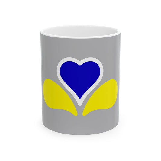 Flag of the Brussels-Capital Region Variant 4 (Belgium) White Coffee Mug-11oz-Go Mug Yourself