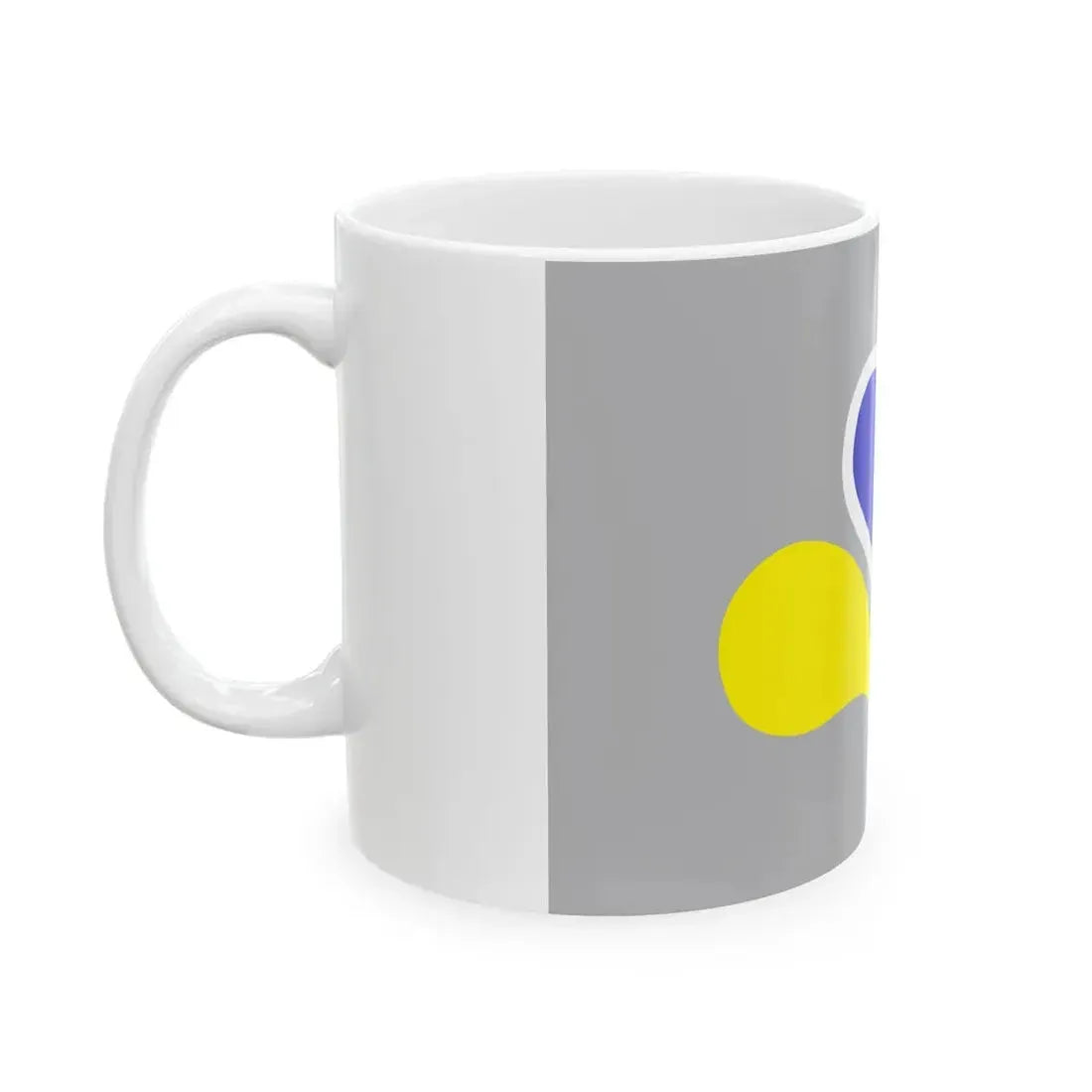 Flag of the Brussels-Capital Region Variant 4 (Belgium) White Coffee Mug - Go Mug Yourself
