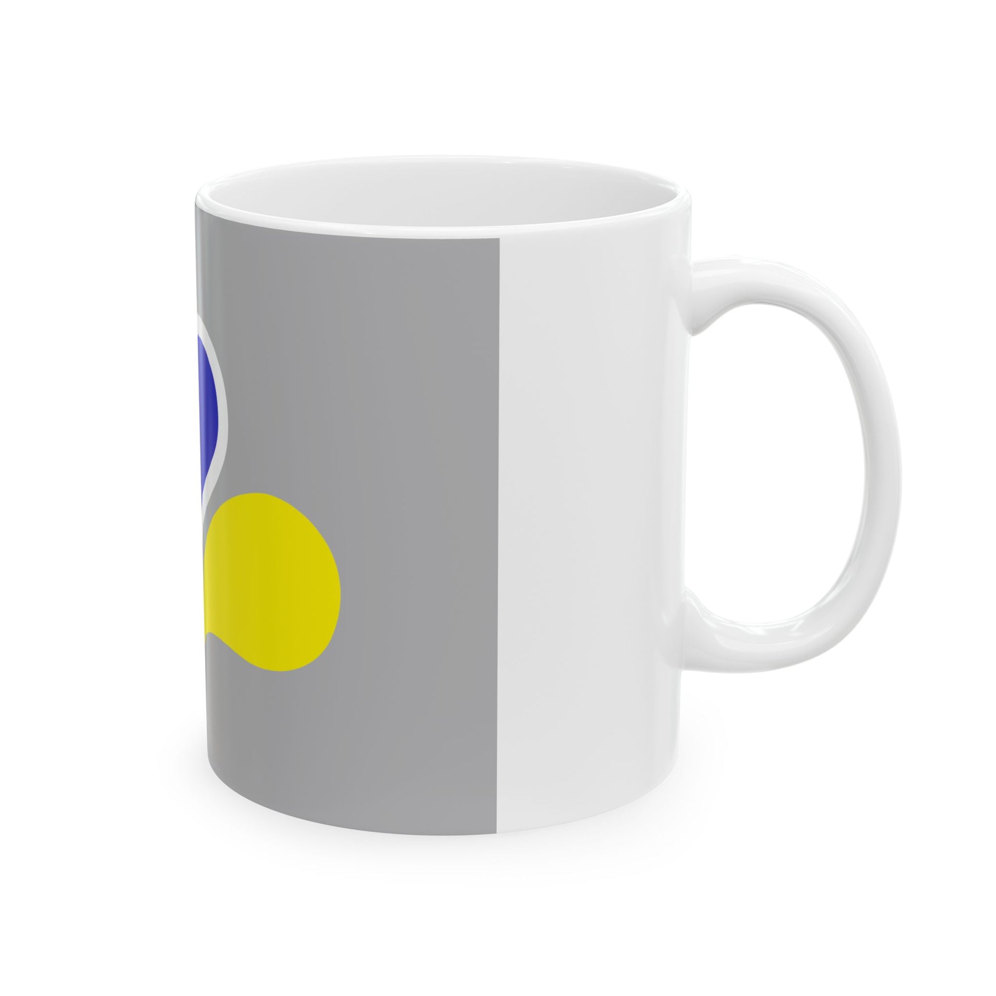 Flag of the Brussels-Capital Region Variant 4 (Belgium) White Coffee Mug-Go Mug Yourself