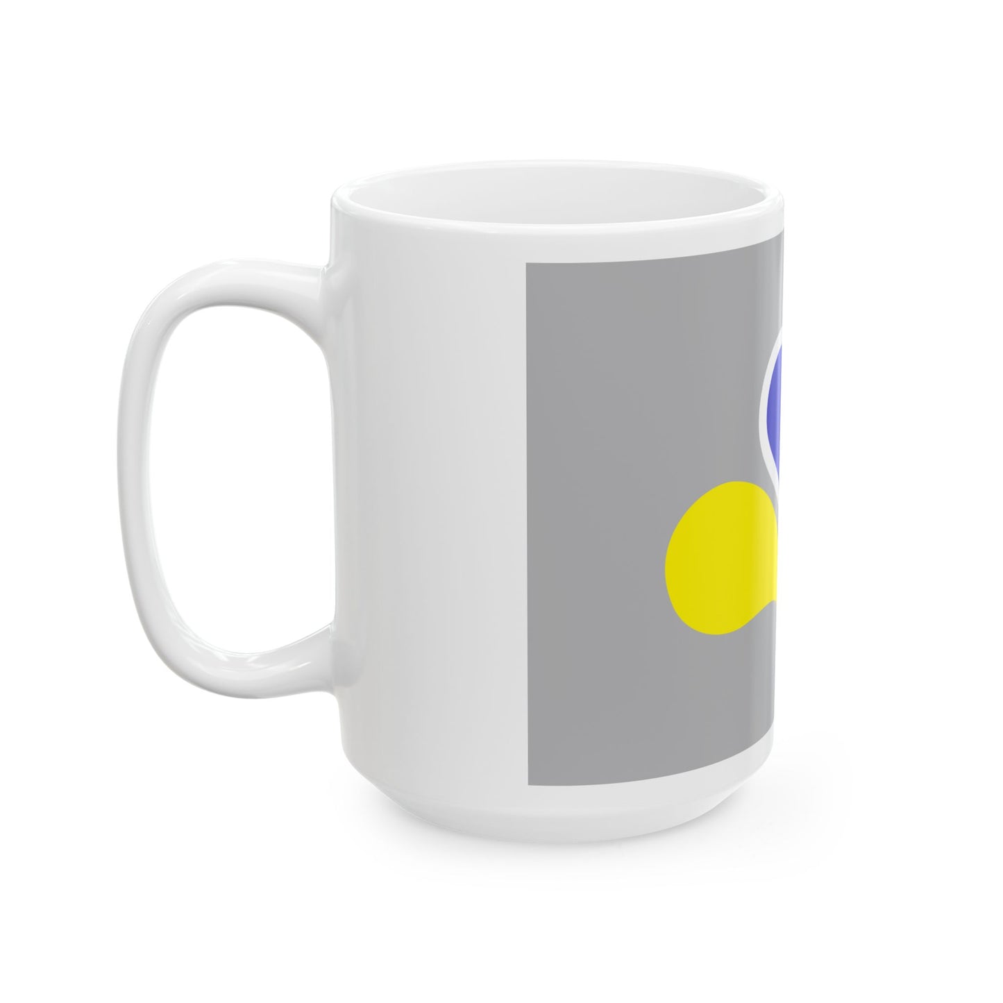 Flag of the Brussels-Capital Region Variant 4 (Belgium) White Coffee Mug-Go Mug Yourself