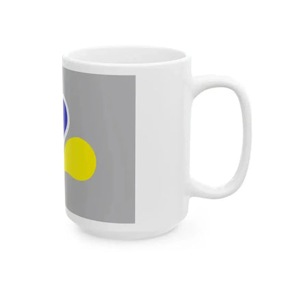 Flag of the Brussels-Capital Region Variant 4 (Belgium) White Coffee Mug - Go Mug Yourself